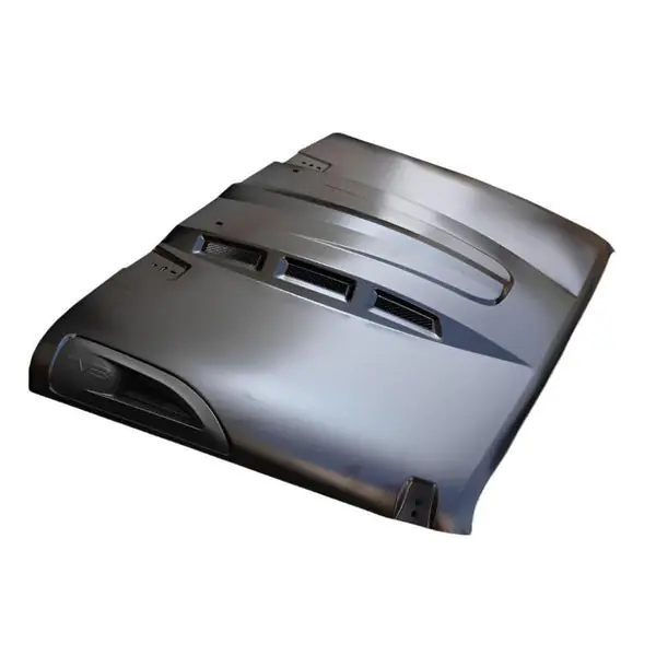 DV8 Offroad 07-18 Jeep Wrangler JK Metal Heat Dispersion Hood - Primer Black