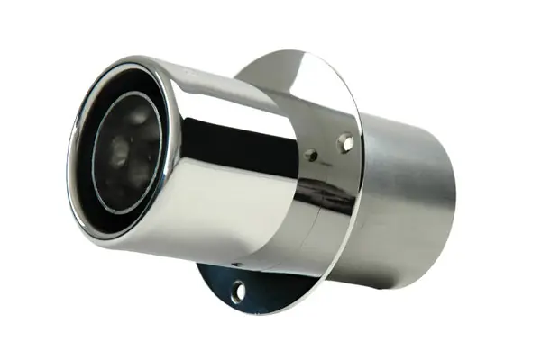 Gibson Marine Power Tip Muffler (Pair) Transom Mount - 4in Inlet/4in Length - Stainless