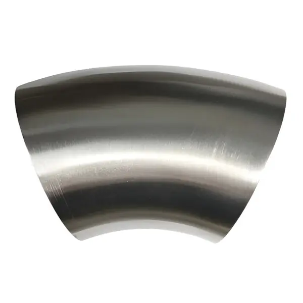 Stainless Bros 3in Diameter 304SS 1D Radius 45 Degree Bend No Leg Mandrel Bend