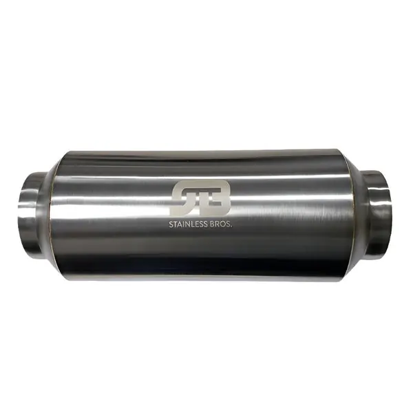 Stainless Bros 3.0in x 12.0in OAL Lightweight Muffler - Polished