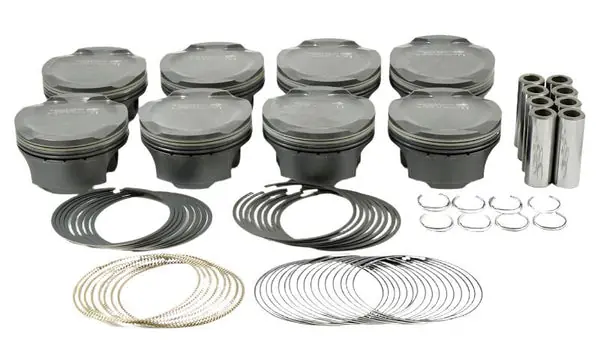 Mahle MS Piston Set Ford Coyote 314ci 3.701in Bore 3.650in Stroke 5.933in Rod .866 Pin -1cc 11CR