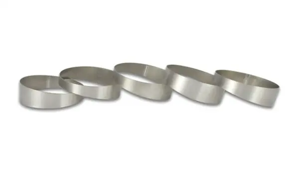 Vibrant 2.5in. O.D. Titanium Pie Cuts - Bag of 5