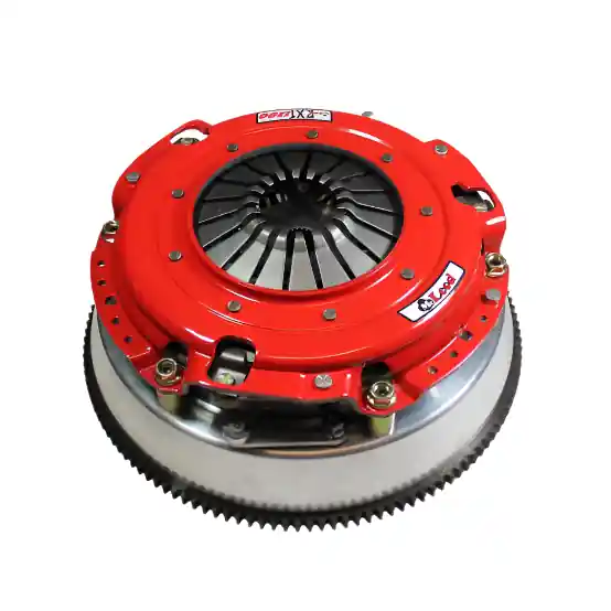 McLeod RXT Twin Disc Clutch Kit 12-17 Challenger 1-1/8 x 26 Spline 0 BAL w/130T 8 Bolt AL Flywheel