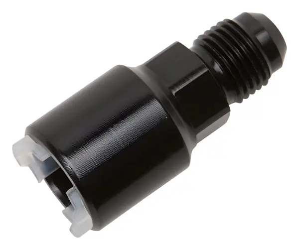 Russell Performance -6 AN male to 3/8in SAE quick-disconnect female (Black Single)