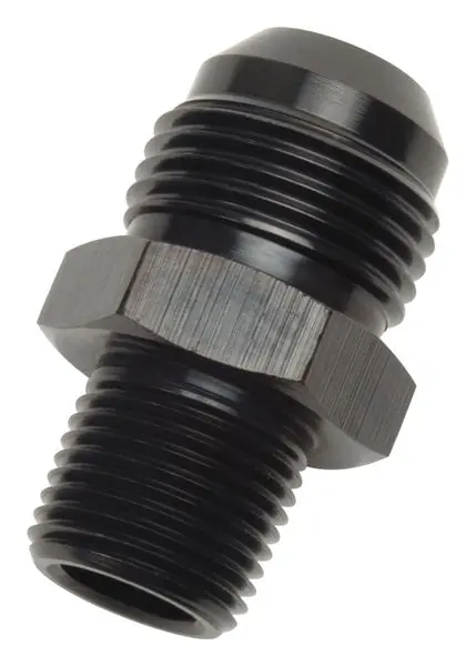 Russell Performance -4 AN to 1/8in NPT Straight Flare to Pipe (Black)