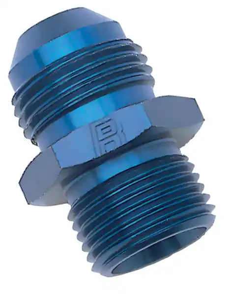 Russell Performance -6 AN Flare to 14mm x 1.5 Metric Thread Adapter (Blue)
