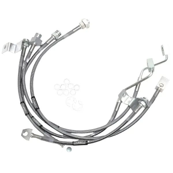 Russell Performance 99-06 Ford Excursion 4WD with 4in-5.5in lift Brake Line Kit