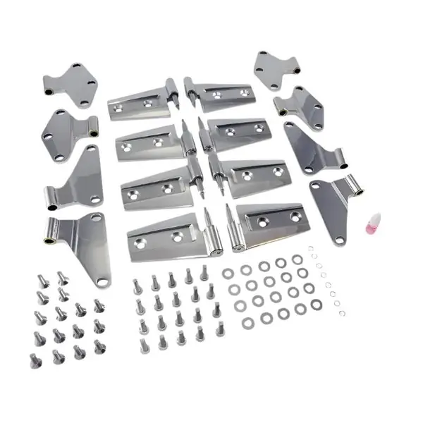 Rugged Ridge 07-18 Jeep Wrangler JKU Stainless Steel Door Hinge Kit
