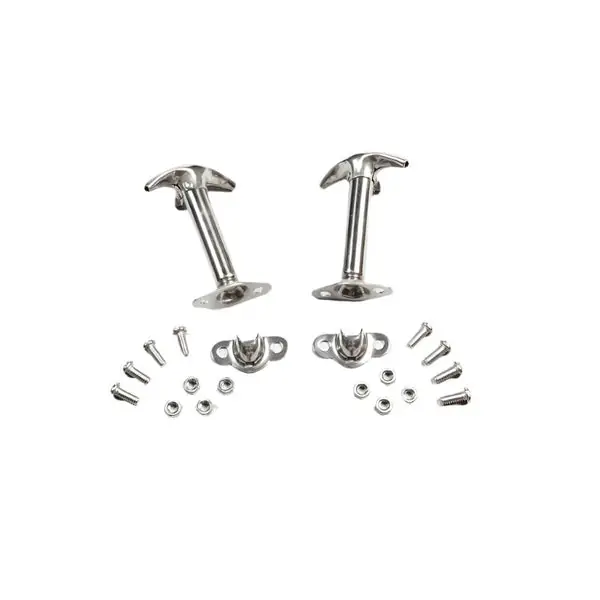 Rugged Ridge 41-95 Jeep CJ / Jeep Wrangler Hood Catch Kit Stainless