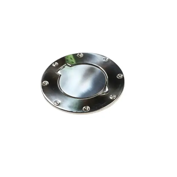 Rugged Ridge 97-06 Jeep Wrangler TJ Stainless Steel Non-Locking Gas Cap Door