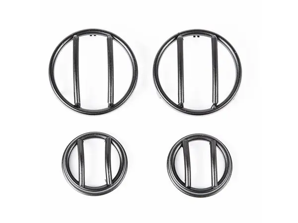 Rugged Ridge 07-18 Jeep Wrangler JK Black Headlight Euro Guards
