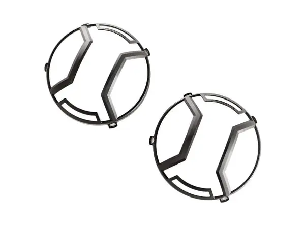 Rugged Ridge 18-20 Jeep Wrangler JL / 2020 Jeep Gladiator JT Black Elite Headlight Guards Black