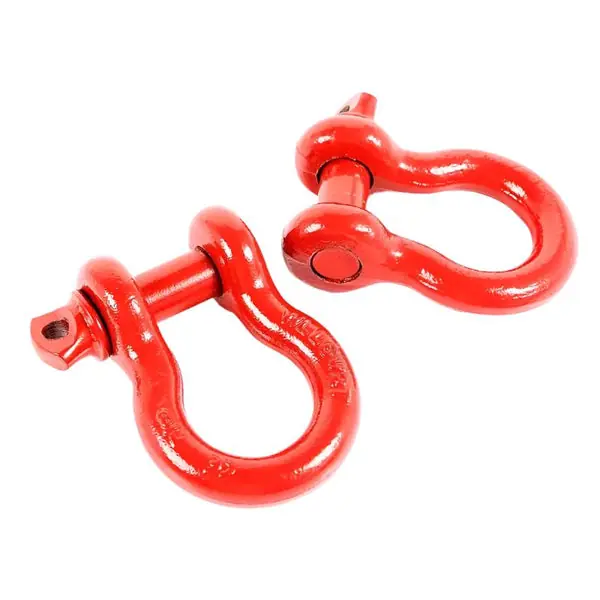 Rugged Ridge Red 7/8in D-Shackles