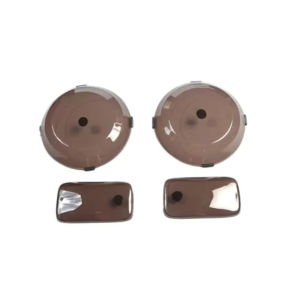Rugged Ridge Headlight&Turn Signal Cover Set Smoke 97-06TJ