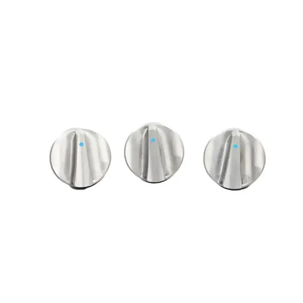 Rugged Ridge Alum Climate Control Knob Set Blue 07-10 Jeep Wrangler JK
