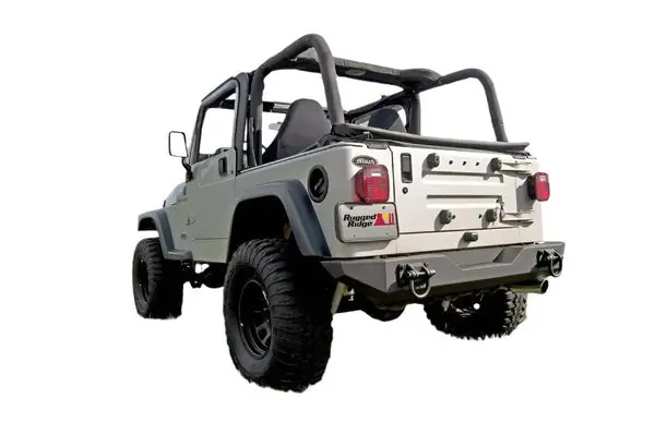 Rugged Ridge XHD Rear Bumper 76-06 Jeep CJ / Jeep Wrangler