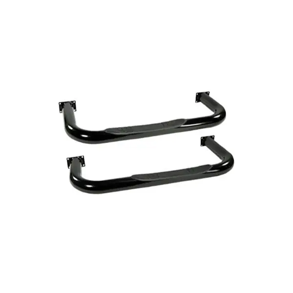 Rugged Ridge 3in Round Tube Side Steps Black 76-83 CJ5
