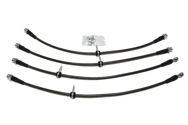 AMS Performance 08-15 Mitsubishi EVO X Stainless Steel Brake Lines (4 Lines)