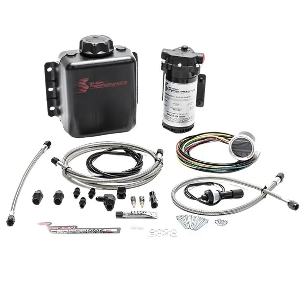 Snow Performance Stg 2 Boost Cooler F/I Prog. Water Injection Kit (SS Braided Line 4AN Fittings)