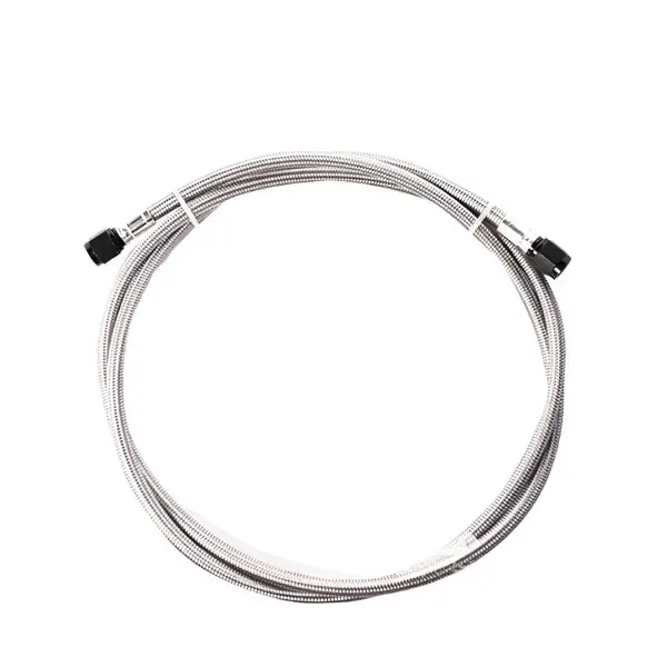 Snow Performance 1ft Stainless Steel Braided Line (Black) w/ 4AN Fittings