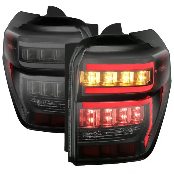 ANZO 2014-2020 Toyota 4Runner T.L Black Housing Smoke Lens Red Light Bar W/Sequential