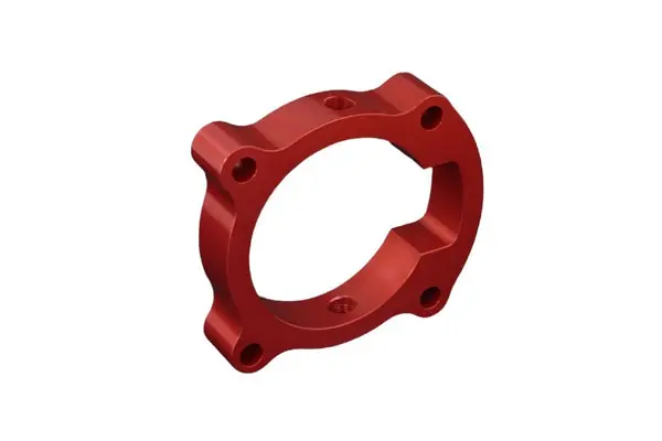 Torque Solution Throttle Body Spacer (Red): Hyundai Genesis Coupe 2.0T 10-12