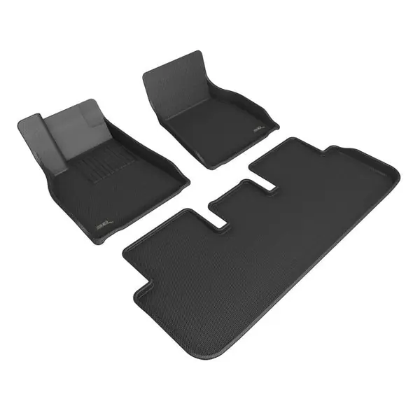 3D MAXpider KAGU Floor Mat (BLACK) Tesla Model S 2021-2023 - Full Set