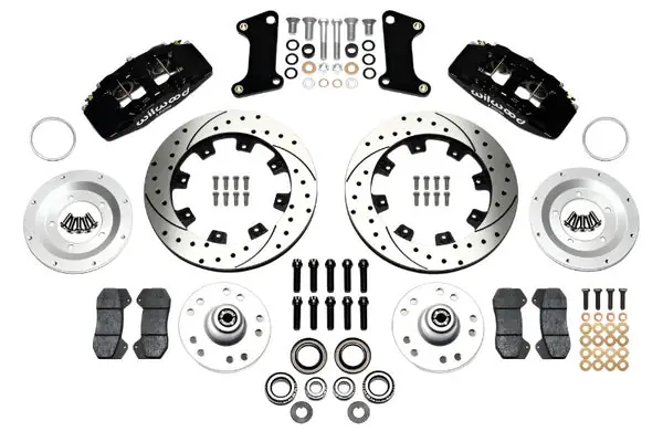 Wilwood Dynapro 6 Front Hub Kit 12.19in Drilled 67-69 Camaro (*Line Kit Needed*)