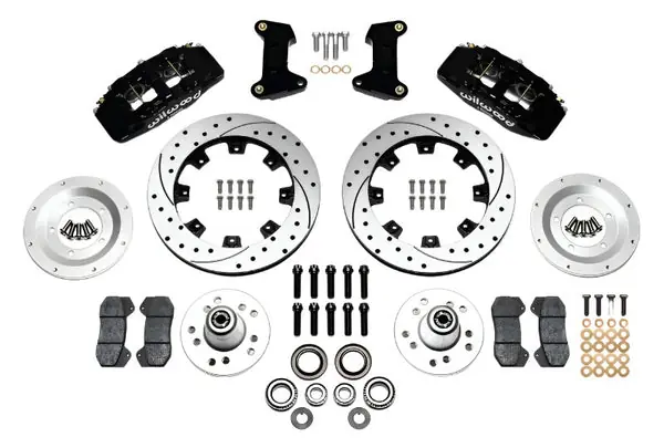 Wilwood Dynapro 6 Front Hub Kit 12.19in Drilled 74-80 Pinto/Mustang II Disc Spindle only