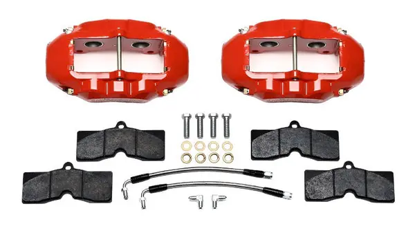 Wilwood D8-4 Rear Caliper Kit Red Corvette C2 / C3 65-82
