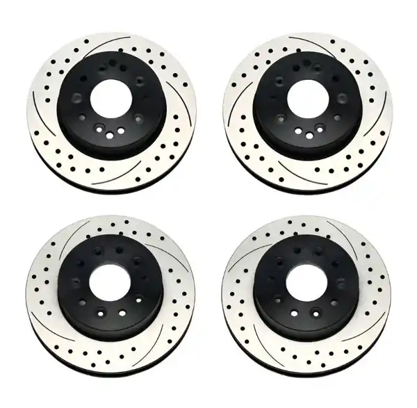 Wilwood Rotor Kit Front/Rear-Drilled 65-82 Corvette C2/C3 (1Pc Rotors)