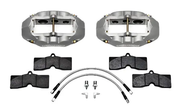Wilwood D8-6 Front Caliper Kit Clear Corvette C2 / C3 65-82