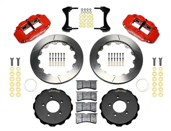 Wilwood Narrow Superlite 6R Front Hat Kit 12.88in Red 2006-Up Civic / CRZ