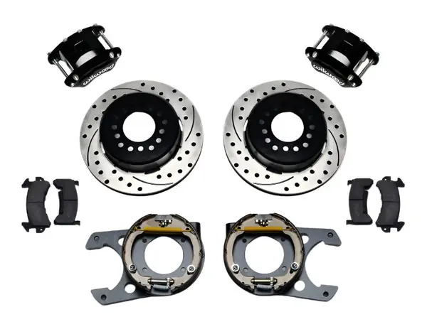 Wilwood D154 P/S Park Brake Kit Drilled Chevy C-10 2.42 Offset 5-lug