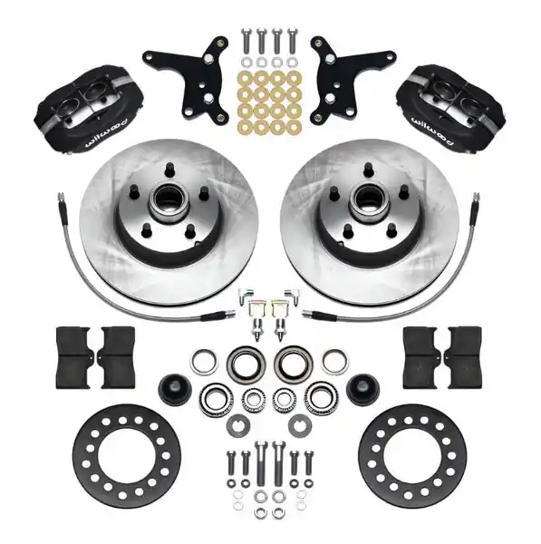 Wilwood Forged Dynalite Front Kit 11.28in 1 PC Rotor&Hub Ford 1954-1956