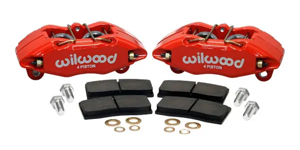 Wilwood DPHA Front Caliper & Pad Kit Red Honda / Acura w/ 262mm OE Rotor