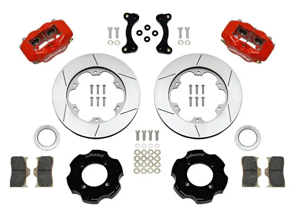 Wilwood Forged Dynalite Front Hat Kit 11.00in GT Rotor Red 95-05 Miata