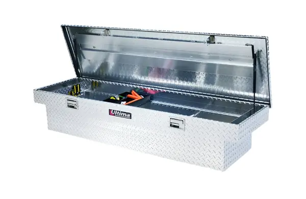 Lund 67-99 Chevy CK Ultima Deep Single Lid Crossover Tool Box - Brite