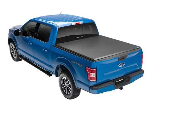 Lund 02-17 Dodge Ram 1500 Fleetside (8ft. Bed) Hard Fold Tonneau Cover - Black
