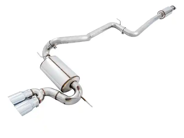 AWE Tuning Ford Focus ST Touring Edition Cat-back Exhaust - Resonated - Diamond Black Tips