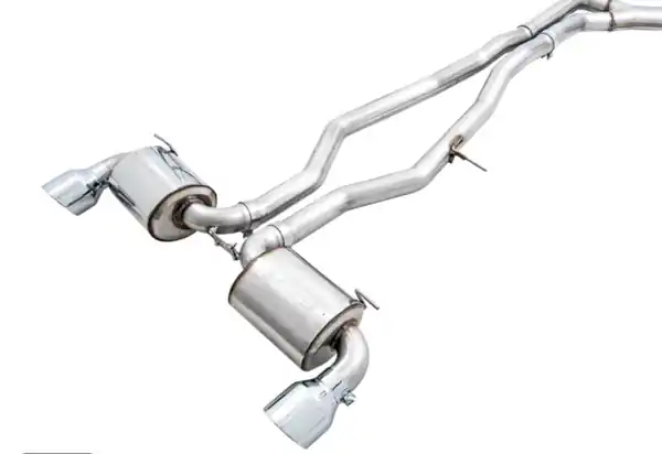 AWE 2020 Toyota Supra A90 Non-Resonated Touring Edition Exhaust - 5in Diamond Black Tips