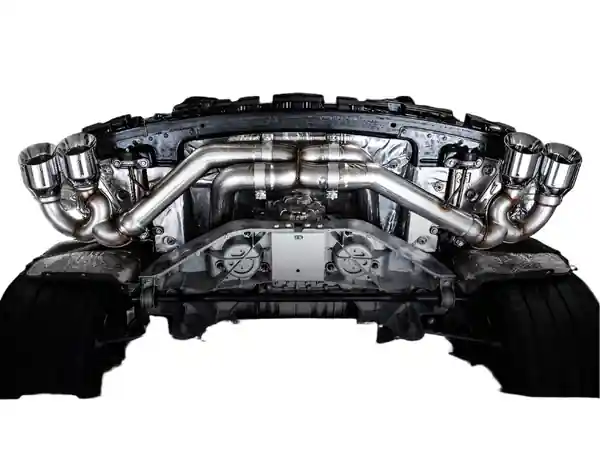 AWE Tuning 2020 Chevrolet Corvette (C8) Track Edition Exhaust - Quad Chrome Silver Tips