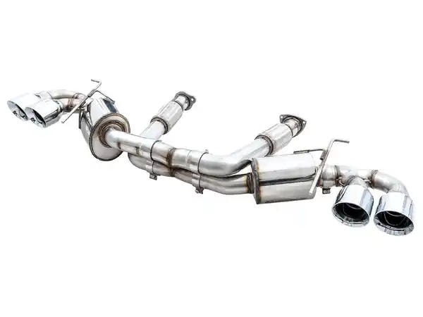 AWE Tuning 2020 Chevrolet Corvette (C8) Track Edition Exhaust - Quad Diamond Black Tips
