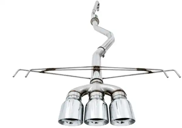 AWE Tuning 2017+ Honda Civic Type R Track Edition Exhaust w/Front Pipe & Triple Chrome Silver Tips