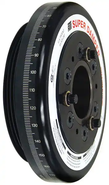 ATI Damper - 7.074in - Alum - Honda D - 4 Grv Rear Alum uminum Pulley - 10 Percent Underdrive