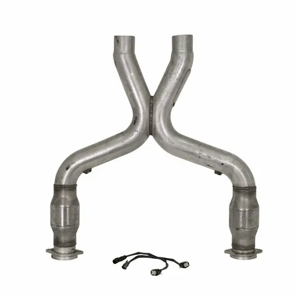 Mustang 5.0 Short Mid X Pipe W/ Catalytic Converters 3.0 For BBK Long Tube Headers 2011-2014