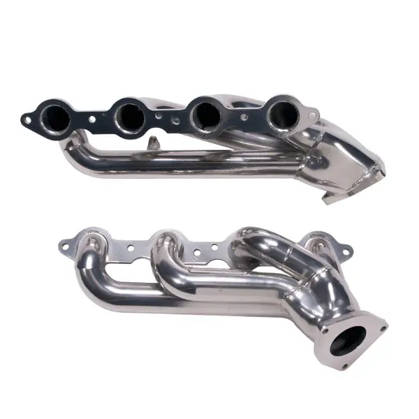 GM Truck SUV 6.0 Shorty Tuned Length Exhaust Headers 1-3/4 Silver Ceramic BBK 1999-2013