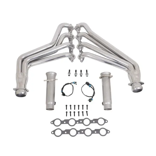 Chevrolet Camaro SS 1-7/8 Long Tube Exhaust Headers With High Flow Cats Polished Silver Ceramic 2010-2015