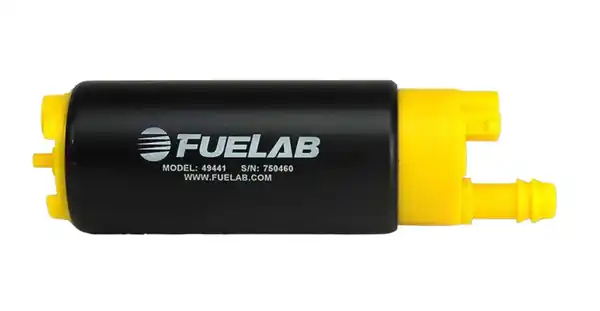 Fuelab 494 High Output In-Tank Electric Fuel Pump - 340 LPH In Offset From Out