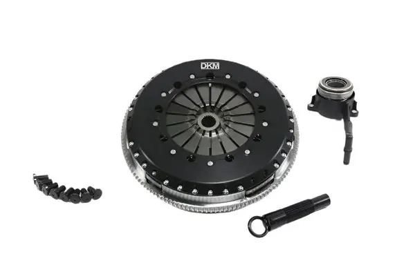 DKM Clutch VW MK4 R32 MS Twin Disc Clutch Kit w/Steel Flywheel (660 ft/lbs Torque)